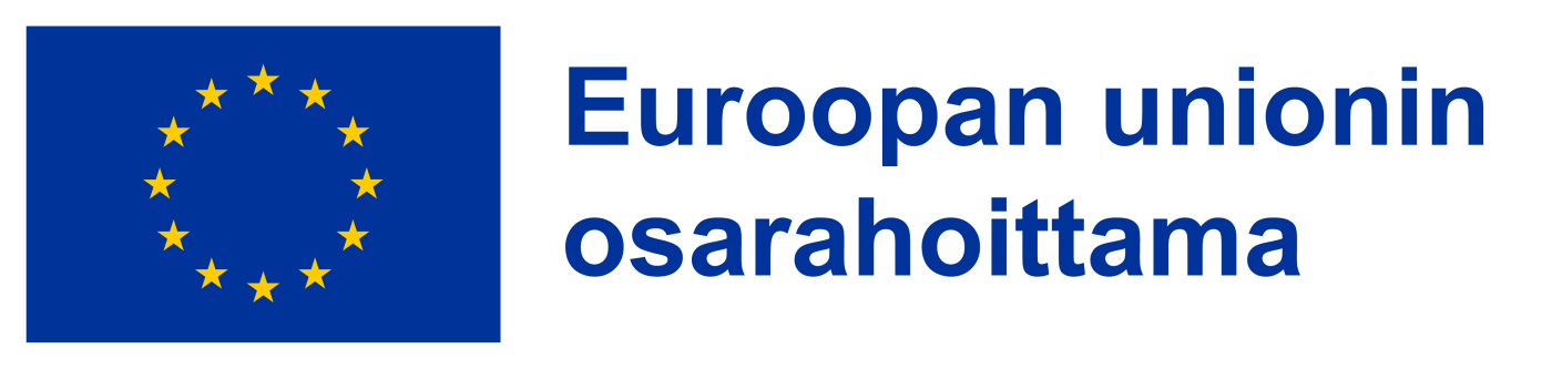 EU:n logo ja teksti: Euroopan unionin osarahoittama.